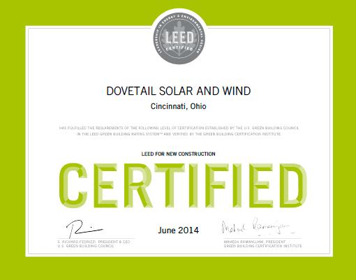 Dovetail Solar Panels and Wind Turbines